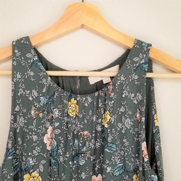 LOFT Boho Floral Tank Top Blouse S - Picture 2 of 11